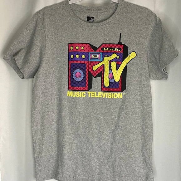 MTV Gray‎ Short Sleeve Tee - Picture 1 of 2